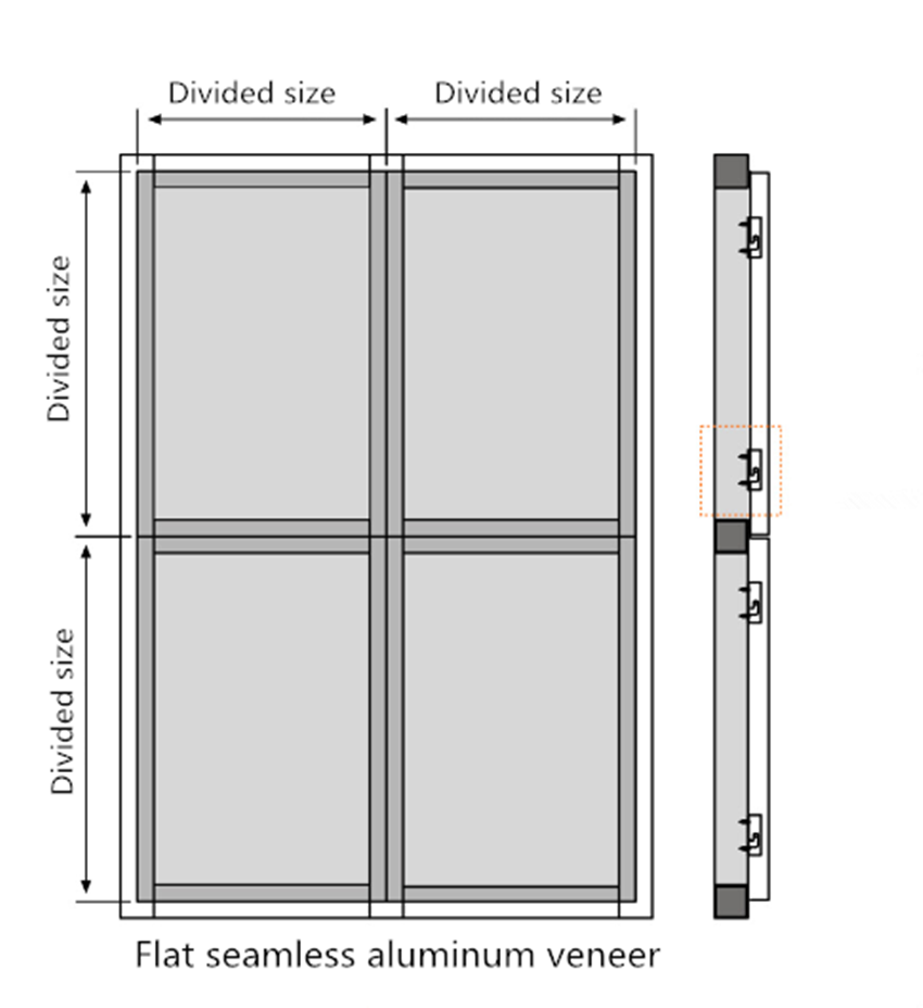 flatseam exterior aluminum panels design for internal wall Carlos-2